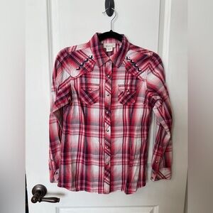 Women’s Ariat plaid show shirt XS